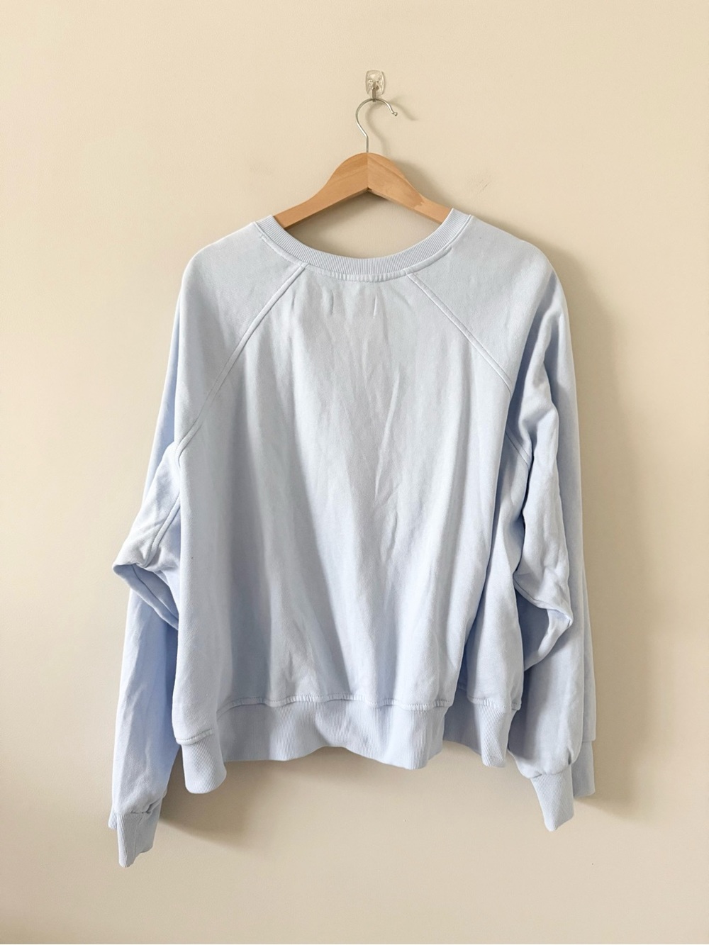 NWT Old Navy Light Blue Henley Sweatshirt Classic Length Size 3X - Picture 3 of 6